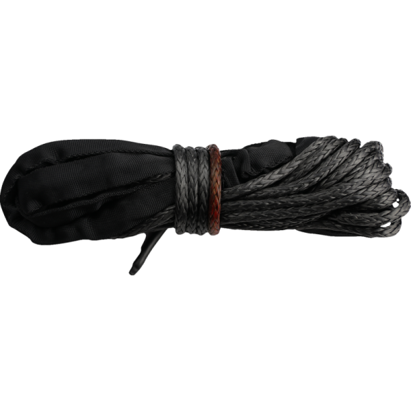 (image for) KFI PRODUCTS KFI Smoke Synthetic Winch Rope - 15/64" x 38'