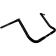 (image for) Gloss Black 1 1/4" Twin Peaks Touring Handlebars, 14" End Rise