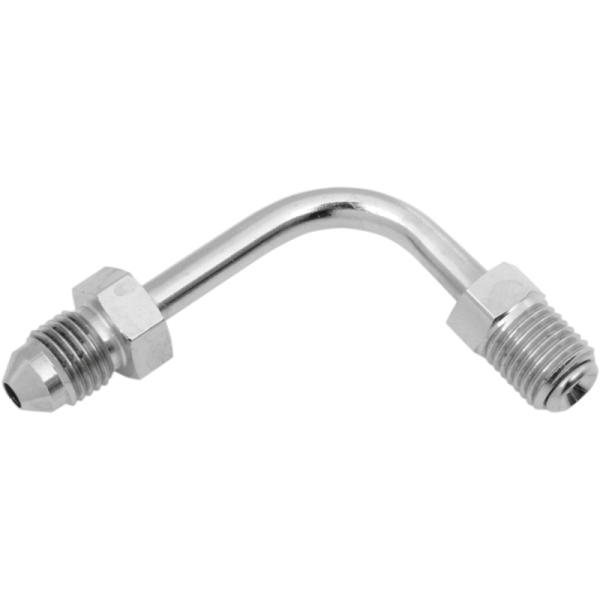 (image for) Russell 3/8"-24 Inverted Flare, #3 Male, 90° Short Bend Fitting