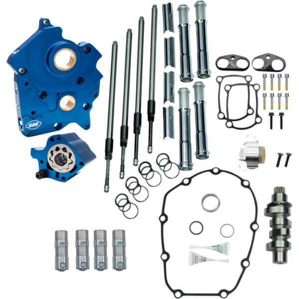 (image for) S&S CYCLE Camchest Kit with 475 Cam (Chrome Tubes)