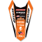 (image for) Factory Effex Rear Fender Kit - KTM 125-450 SX/SX-F 13-15, 250 SX 16, XC 11-15
