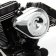 (image for) Super Stock Stealth Air Cleaner Kit - Teardrop Cover, Chrome