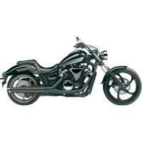 (image for) 4" Slip-On Muffler, Dual-Cut, Black