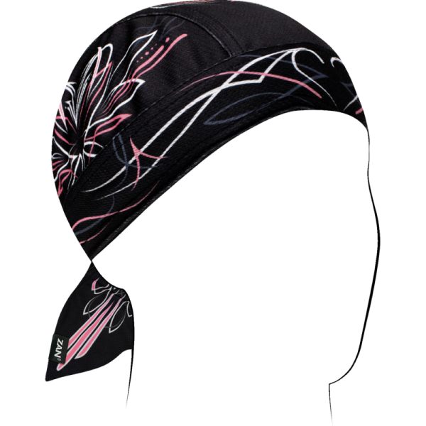 (image for) Zan Headgear Micro-Mesh Flydanna - Pinstripe heart