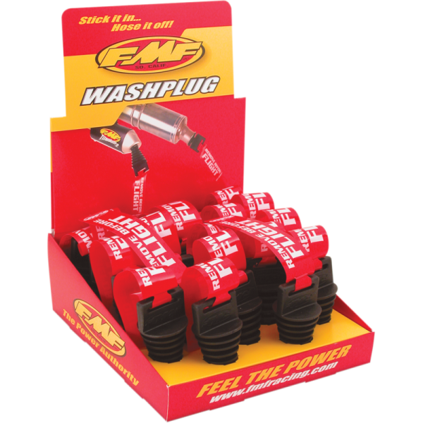 (image for) FMF 20-Pack of 4-Stroke Muffler Plugs w/ Streamers in a Display Box