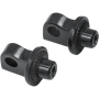 (image for) Universal Splined Adapter Mount for Kuryakyn Highway Peg Mounts (Gloss Black)