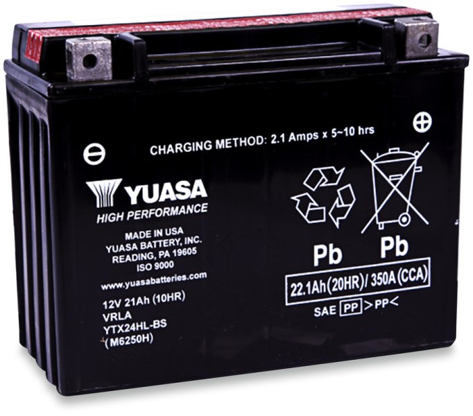 (image for) Yuasa High-Performance AGM Battery YTX24HL-BS