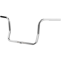 (image for) 12" Bagger Bobber Ape Hangers (Dimpled/Drilled) - Chrome