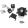 (image for) Gloss Black Side Hinge Ignition Switch/Saddlebag Lock Kit