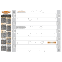 (image for) Template for two-ply 2.52 pitch tracks (multi-pattern)