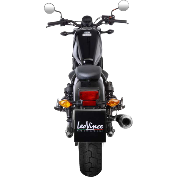 (image for) LeoVince Classic Racer Slip-On - Black Stainless Steel