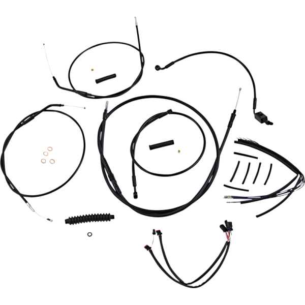 (image for) XR Stainless DOT Kit - Black w/ Black Fittings 14"-16"