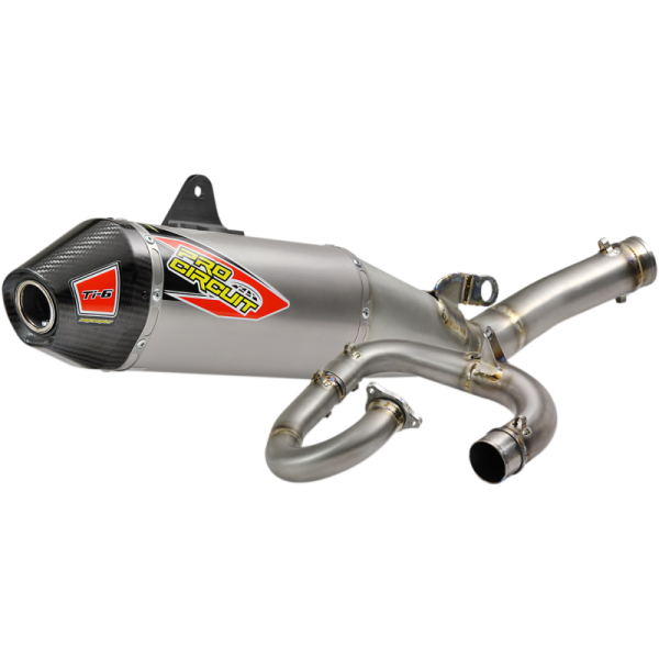 (image for) Pro Circuit Ti-6 Titanium Exhaust System w/ Carbon End Cap for Yamaha YZ450F