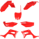 (image for) Acerbis Replacement Plastic Full Kit - Red