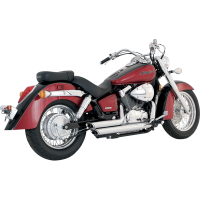 (image for) Shortshots Staggered Chrome Exhaust for Honda Shadow 750 Models