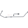 (image for) Braided DOT Rear Brake Line Upper Kit - Black Pearl