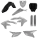 (image for) Acerbis Replacement Full Kit - Black/gray