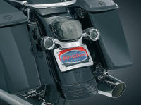 (image for) Curved License Plate Mount - Chrome