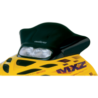 (image for) Cobra Windshield Low, black, no graphics, Cobra logo, 13.25"