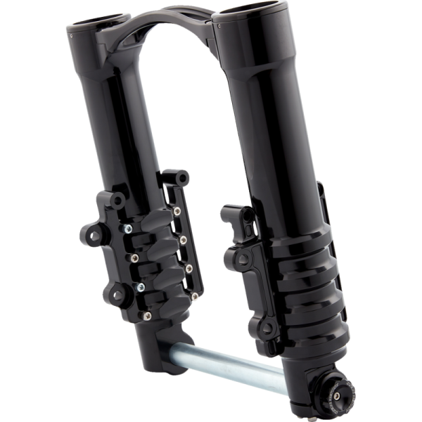(image for) Arlen Ness Method No Flex Inverted Fork Legs, Black Anodized, Factory Calipers