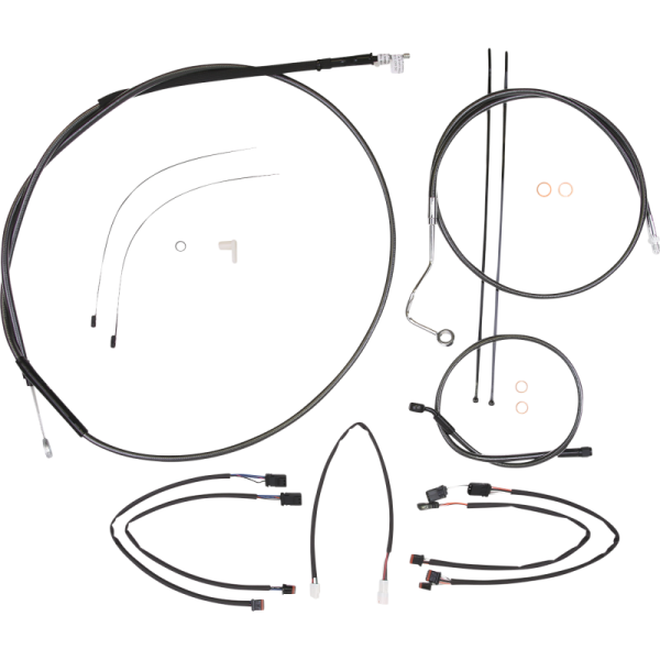 (image for) Black Pearl Handlebar Installation Kit (10" Apes)