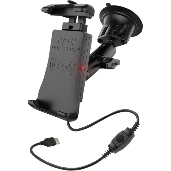 (image for) Quick-Grip Wireless Charging Holder with Suction Cup