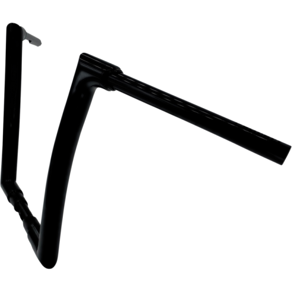 (image for) FAT BAGGERS INC EZ Install Flat Top Handlebar - Gloss Black, 14” Rise