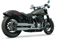 (image for) 3.5" Slip-On Mufflers, Chrome with Black End Caps