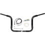 (image for) Fat Baggers Round Top EZ Install Handlebar 12" Gloss Black