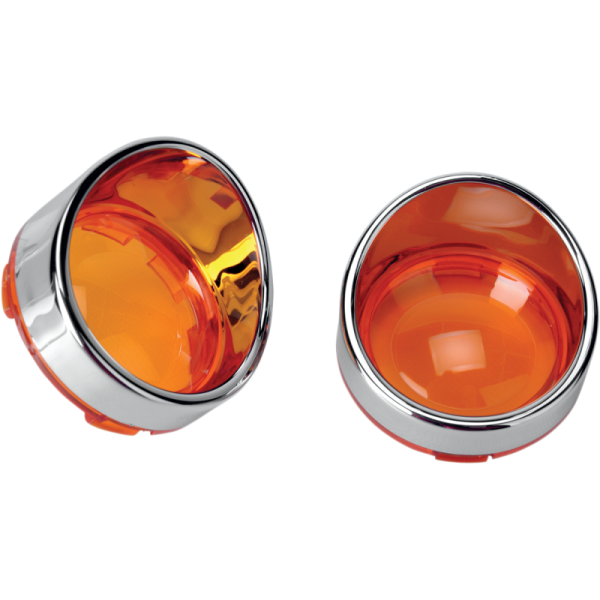(image for) Drag Specialties Visor-Style Bezel Translucent Amber