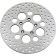 (image for) Drag Specialties Polished Stainless Steel Drilled Front Brake Rotor 11.5"