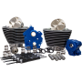 (image for) S&S 124" Power Package - Highlighted Fins, Chain Drive, Black Tubes
