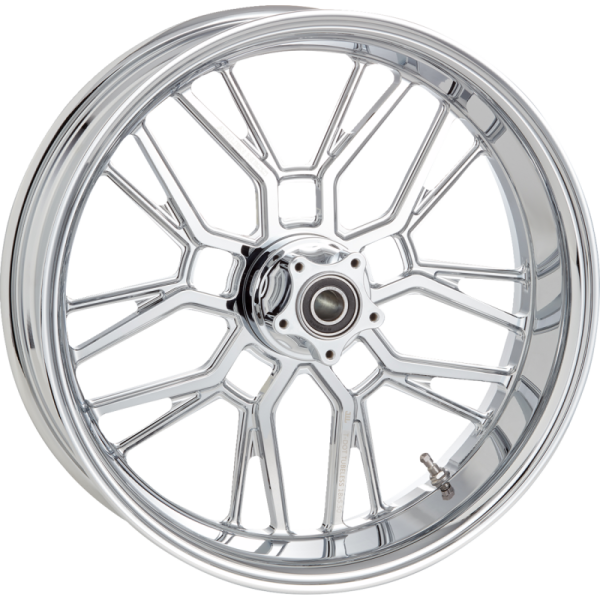 (image for) Arlen Ness Forged Billet Front/Rear Rim, 18" x 5.5", Split-Spoke Chrome