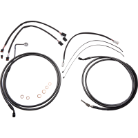 (image for) Viking Bagger Bar Kit 12" - Black Chrome/Black Pearl