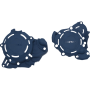 (image for) Acerbis X-Power Engine Cover Kit - Blue