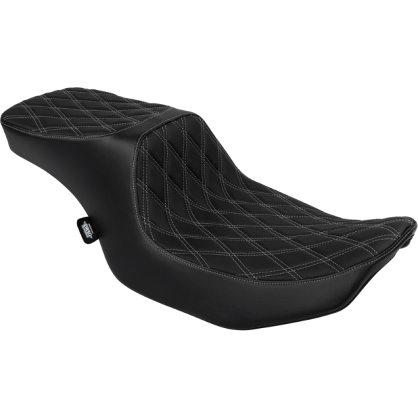 (image for) DRAG SPECIALTIES SEATS Performance Predator 2-Up Seat - Double Diamond, Silver Thread