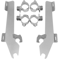 (image for) Trigger-Lock Mount Kit Polished for Honda VTX1300R/S 03-09 w/ covered forks