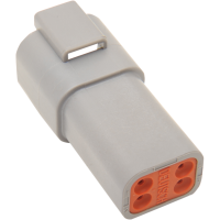 (image for) Gray 4-Pin Receptacle