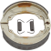 (image for) Standard Rear Brake Pad for Honda GB500 89-90