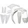 (image for) Acerbis Replacement Plastic Full Kit - White