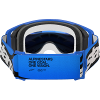 (image for) Alpinestars Supertech Goggle, Stream Blue/Blue with Mirror Blue Lens