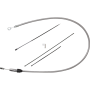 (image for) Quick Connect Upper Clutch Cable, Stainless, 54"