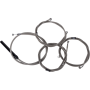 (image for) LA Choppers Complete Cable Kit with Wiring, Stainless Braided, 15"-17" Handlebars