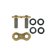 (image for) D.I.D 520ZVMX Rivet Connecting Link - Gold