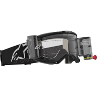 (image for) Alpinestars Vision 5 Goggle with Roll-Offs, Corp Black/Black with Clear Lens