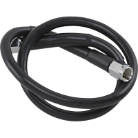 (image for) Black Vinyl-Coated Stainless Steel Brake Line 23"