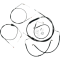 (image for) LA Choppers Black Vinyl/Stainless Braided Standard Kit for 07 FLHR/FLTR (15-17in.)