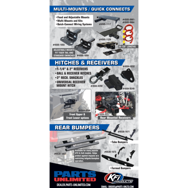 (image for) KFI PRODUCTS Hitch Converter for Polaris Sportsman/Scrambler