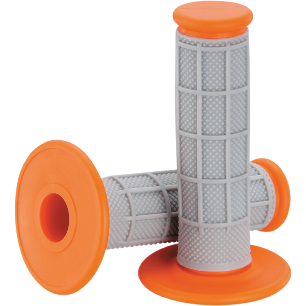 (image for) Moose Racing Moose Offroad Qualifier Grips - Half Waffle Gray/orange