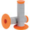 (image for) Moose Offroad Qualifier Grips - Half Waffle Gray/orange